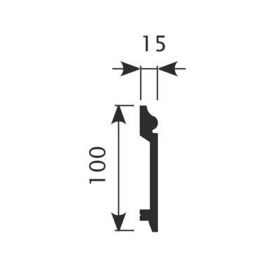 Плинтус Cosca Décor PX026