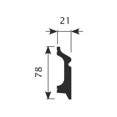 Плинтус Cosca Décor PX001
