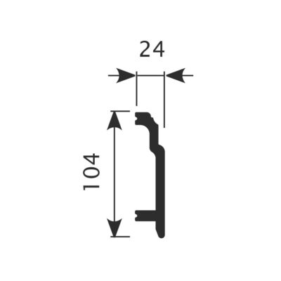 Плинтус Cosca Décor PX003