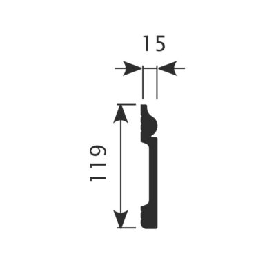 Плинтус Cosca Décor PX004