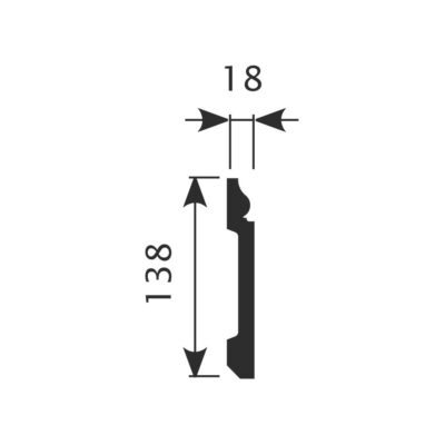 Плинтус Cosca Décor PX006