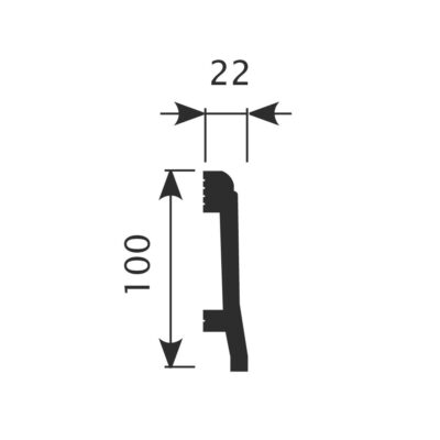 Плинтус Cosca Décor PX022